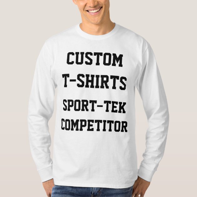 Customizable White Long Sleeve Polyester T-Shirt – Personalized Text, Logo, Or Art For Men & Women By A4 (Size M)