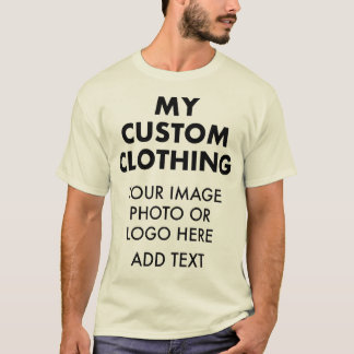 Custom Personalized MEN'S NATURAL T-SHIRT