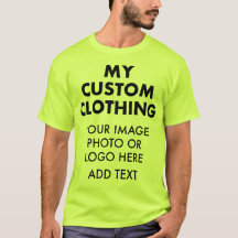 Custom Personalized MEN'S SAFETY GREEN T-SHIRT
