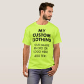 Custom Personalized MEN'S SAFETY GREEN T-SHIRT (Front Full)