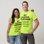 Custom Personalized MEN'S SAFETY GREEN T-SHIRT (Unisex)