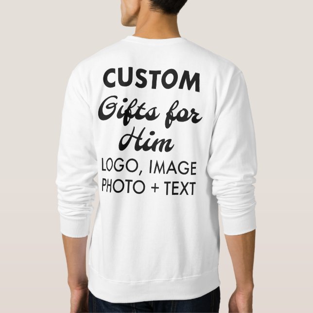 Custom personalized Men's Sweatshirt - Back Print (Back)