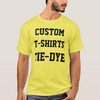 Custom Personalized Men's Tie-dye T-shirt by CustomBlankTemplates at Zazzle