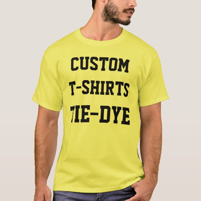 Custom Personalized Men's TIE-DYE T-SHIRT (Front)