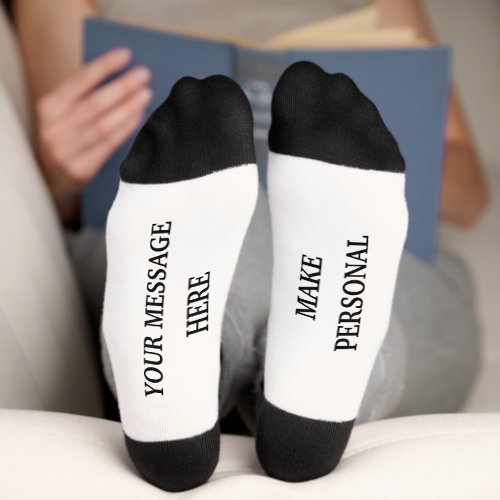 Custom Personalized Message Gift Socks