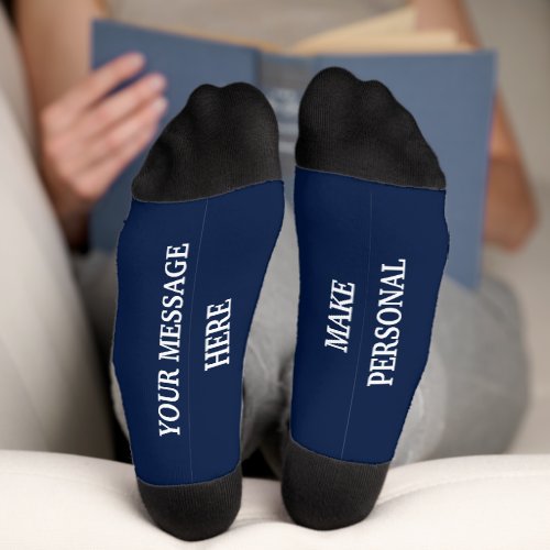 Custom Personalized Message Gift Socks