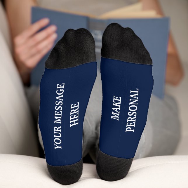 Custom Personalized Message Gift Socks (Bottom)