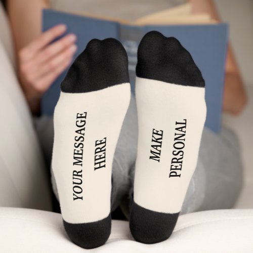 Custom Personalized Message Gift Socks