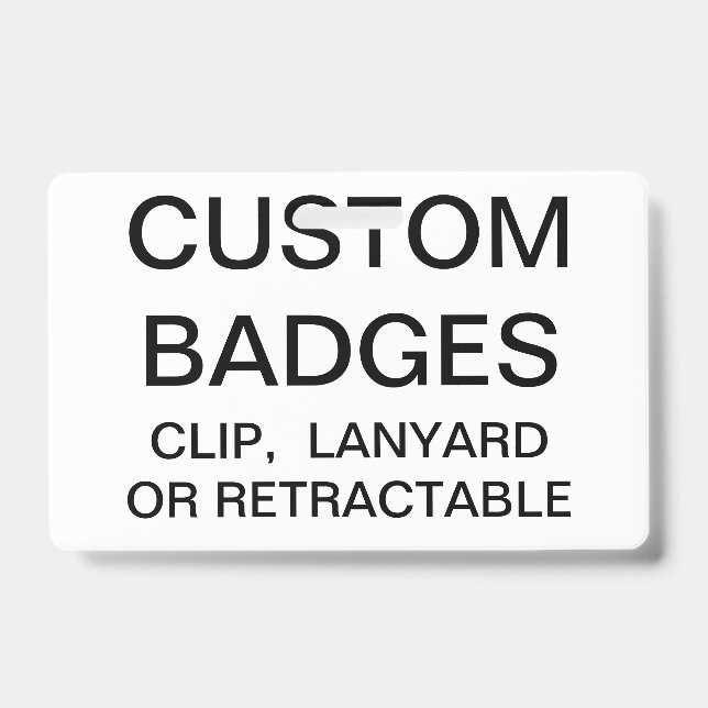 Custom Personalized METAL CLIP BADGE Template (Front)