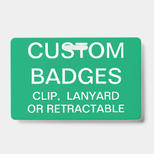Custom Personalized METAL CLIP BADGE Template