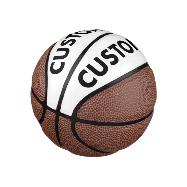Custom Personalized Mini Basketball Blank Template (Angled)