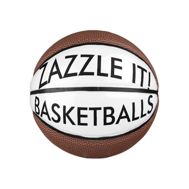Custom Personalized Mini Basketball Blank Template (Front)