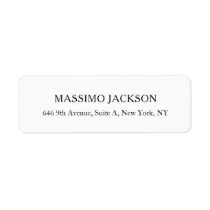 Custom personalized minimalist address name label