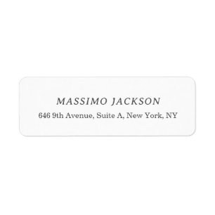 Custom personalized minimalist address name label
