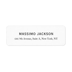 Custom personalized minimalist address name label