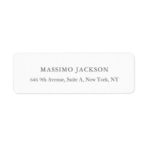 Custom personalized minimalist address name label