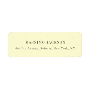 Custom personalized minimalist address name label