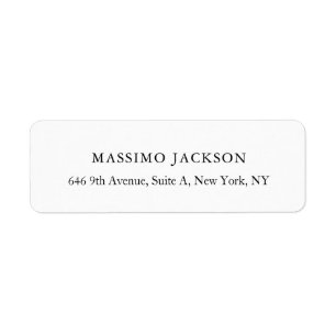 Custom personalized minimalist address name label