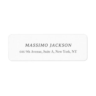 Custom personalized minimalist address name label