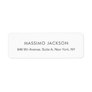 Custom personalized minimalist address name label