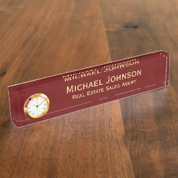 Custom Personalized Modern Business Office Title Desk Name Plate