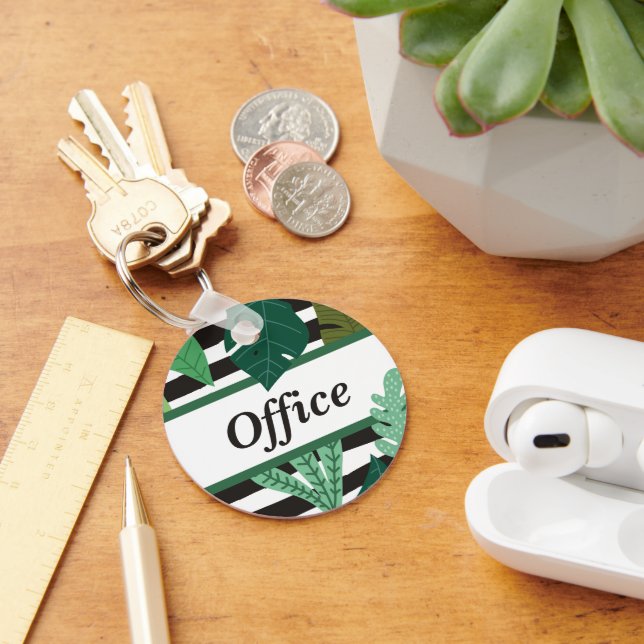 Custom Personalized Modern Minimalist Keychain (Desk)