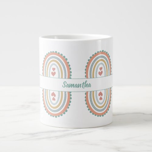Custom  personalized modern rainbow specialty mug