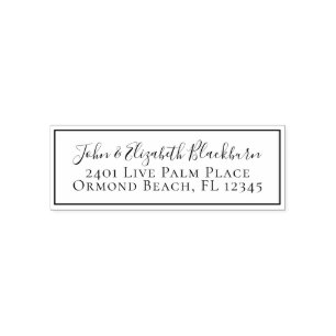 Custom Personalized Modern Return Address Label Self-inking Stamp