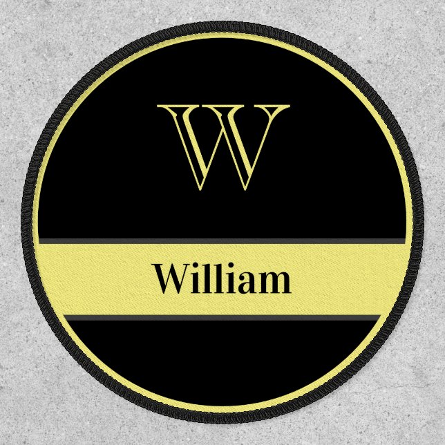 Custom Personalized Monogram And Name Patch (Front)