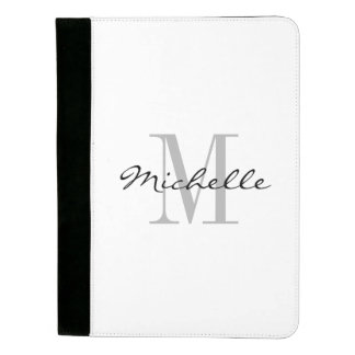 Custom personalized monogram business padfolio