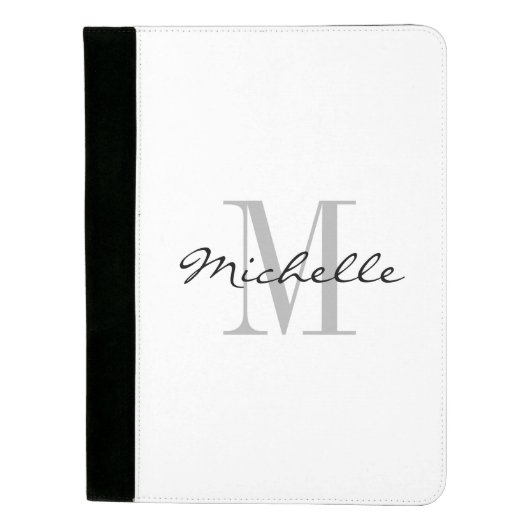 Custom personalized monogram business padfolio (Front)