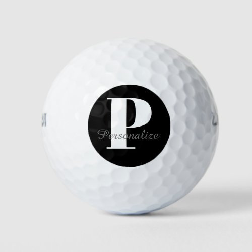Custom Personalized Monogram Name Initial Golf Balls