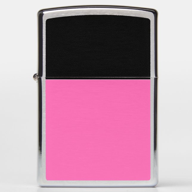 Custom Personalized Monogram Pink Zippo Lighter (Front)