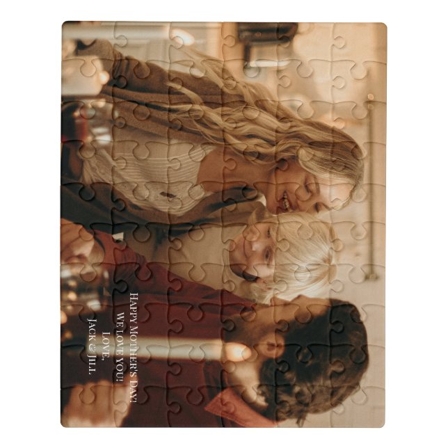 Custom Personalized Mother’s Day Photo Puzzle (Puzzle Vertical)