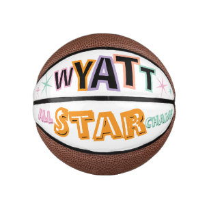 Custom Personalized Name And Text Mini Basketball