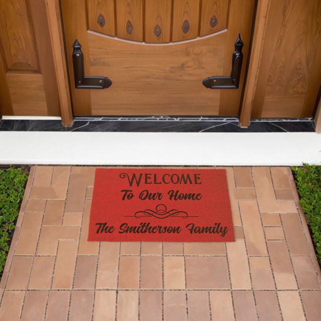 Custom Personalized Name Coir Door Mat (Insitu (Outdoor))