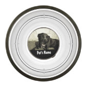 Custom Personalized Name Color Photo Pet Bowl (Front)