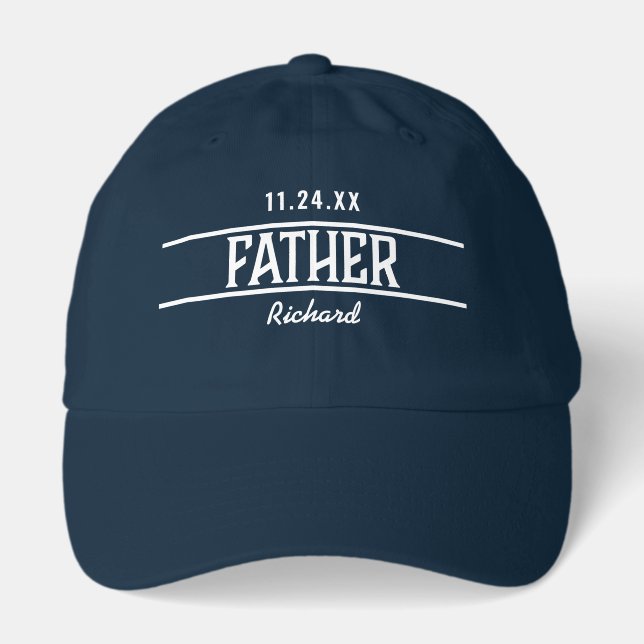 Custom Personalized Name Father Hat (Front)