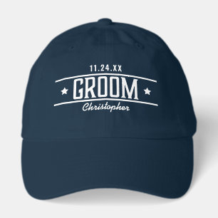 Custom Personalized Name Groom Hat