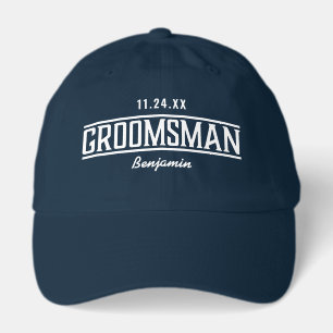 Custom Personalized Name Groomsman  Hat
