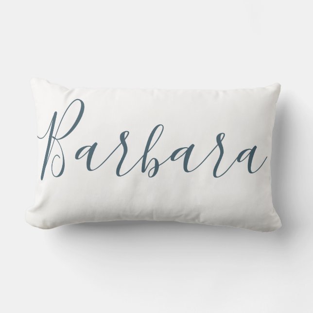 Custom Personalized Name Lumbar Pillow (Front)