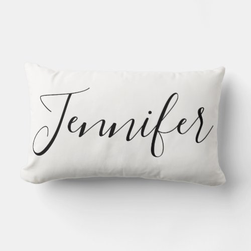 Custom Personalized Name Lumbar Pillow