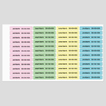 Custom Personalized Name Number Clothing  Kids' Labels