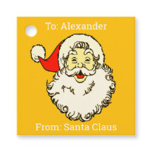 Custom Personalized Name Orange Santa Claus