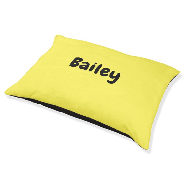 Custom Personalized Name Photo Art Background SM Pet Bed (Angled)