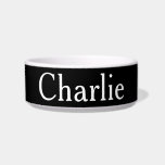 Custom Personalized Name Photo Art Black Pet Bowl<br><div class="desc">Personalize Simplistic Art,  add name or photo. Looks good on anything. ⭐PERSONALIZE this template with your artwork. ⭐EDIT it further to make more changes. ⭐TRANSFER this design to any product. Visit all my stores at bit.ly/SandyspiderStores (cut and paste).</div>