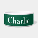 Custom Personalized Name Photo Art Hunter Green Bowl<br><div class="desc">Personalize Simplistic Art,  add name or photo. Looks good on anything. ⭐PERSONALIZE this template with your artwork. ⭐EDIT it further to make more changes. ⭐TRANSFER this design to any product. Visit all my stores at bit.ly/SandyspiderStores (cut and paste).</div>