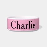 Custom Personalized Name Photo Art Light Pink Pet Bowl<br><div class="desc">Personalize Simplistic Art,  add name or photo. Looks good on anything. ⭐PERSONALIZE this template with your artwork. ⭐EDIT it further to make more changes. ⭐TRANSFER this design to any product. Visit all my stores at bit.ly/SandyspiderStores (cut and paste).</div>