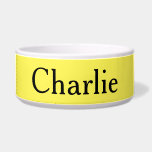 Custom Personalized Name Photo Art LT Yellow Pet Bowl<br><div class="desc">Personalize Simplistic Art, add name or photo. Looks good on anything. ⭐PERSONALIZE this template with your artwork. ⭐EDIT it further to make more changes. ⭐TRANSFER this design to any product. Visit all my stores at bit.ly/SandyspiderStores (cut and paste).</div>