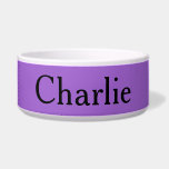 Custom Personalized Name Photo Art Purple Pet Bowl<br><div class="desc">Personalize Simplistic Art,  add name or photo. Looks good on anything. ⭐PERSONALIZE this template with your artwork. ⭐EDIT it further to make more changes. ⭐TRANSFER this design to any product. Visit all my stores at bit.ly/SandyspiderStores (cut and paste).</div>